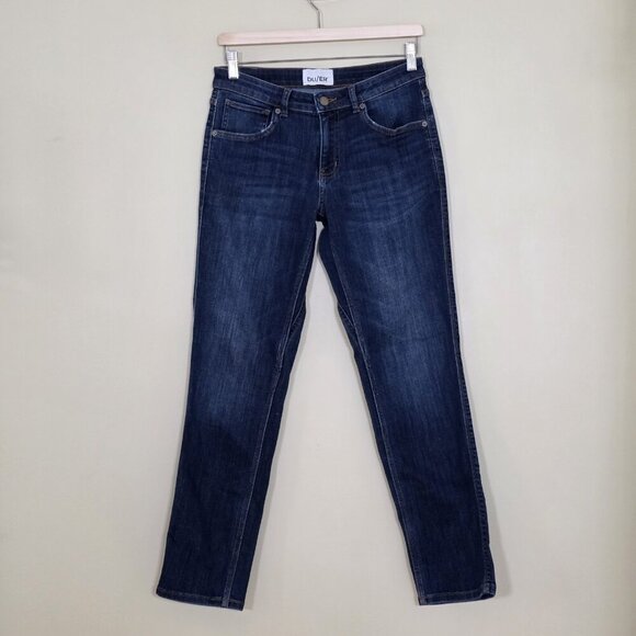 DU/ER Denim - DU/ER Jean Women 28x29 Blue Straigh Leg Stretch Performance Preppy Grunge Comfy